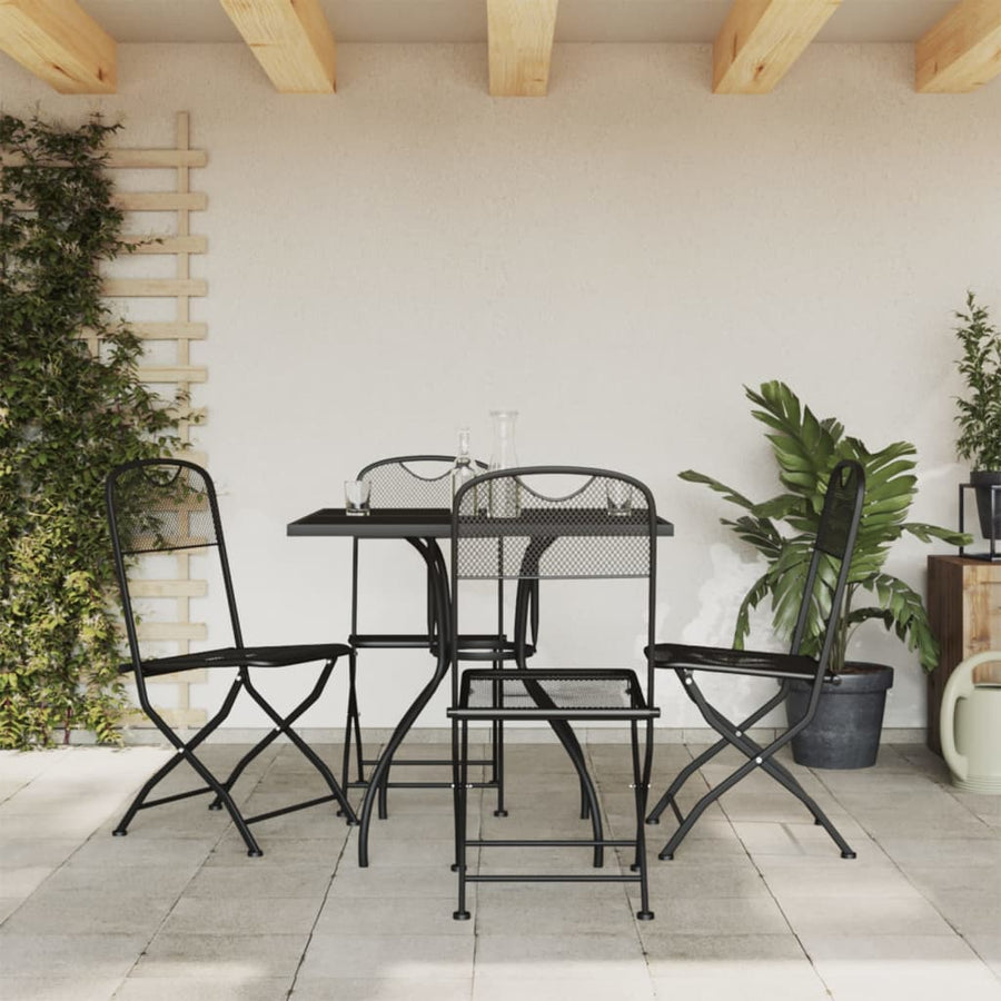 5-Delige Tuinset Metaalgaas Antracietkleurig 4