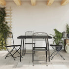 5-piece Garden Furniture Set Metal Mesh Anthracite