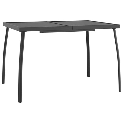-Delige Tuinset Metaalgaas Antracietkleurig 5 110 cm tafellengte