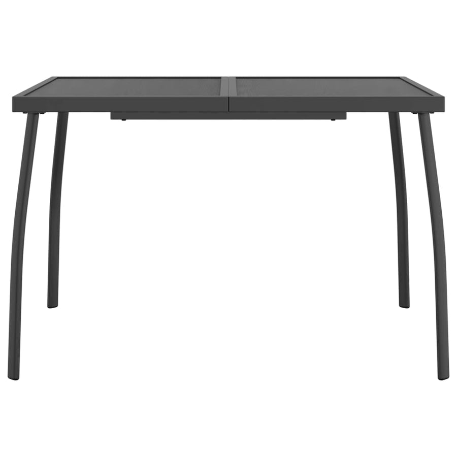 -Delige Tuinset Metaalgaas Antracietkleurig 5 110 cm tafellengte