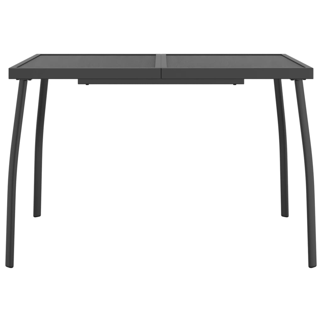 -Delige Tuinset Metaalgaas Antracietkleurig 7 110 cm tafellengte
