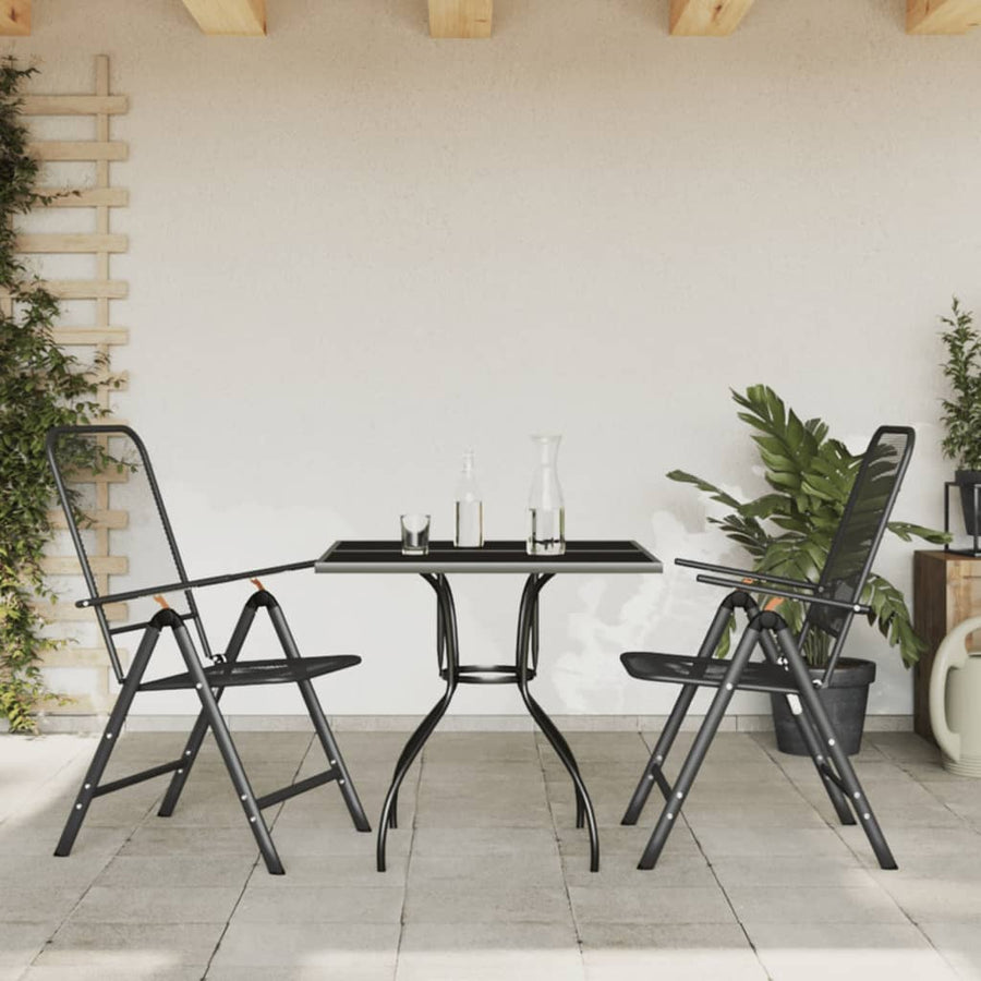 3-Delige Tuinset Metaal Gaas Antracietkleurig 2