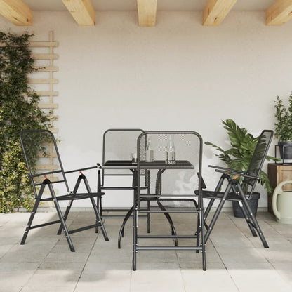 5-Delige Tuinset Metaalgaas Antracietkleurig 4