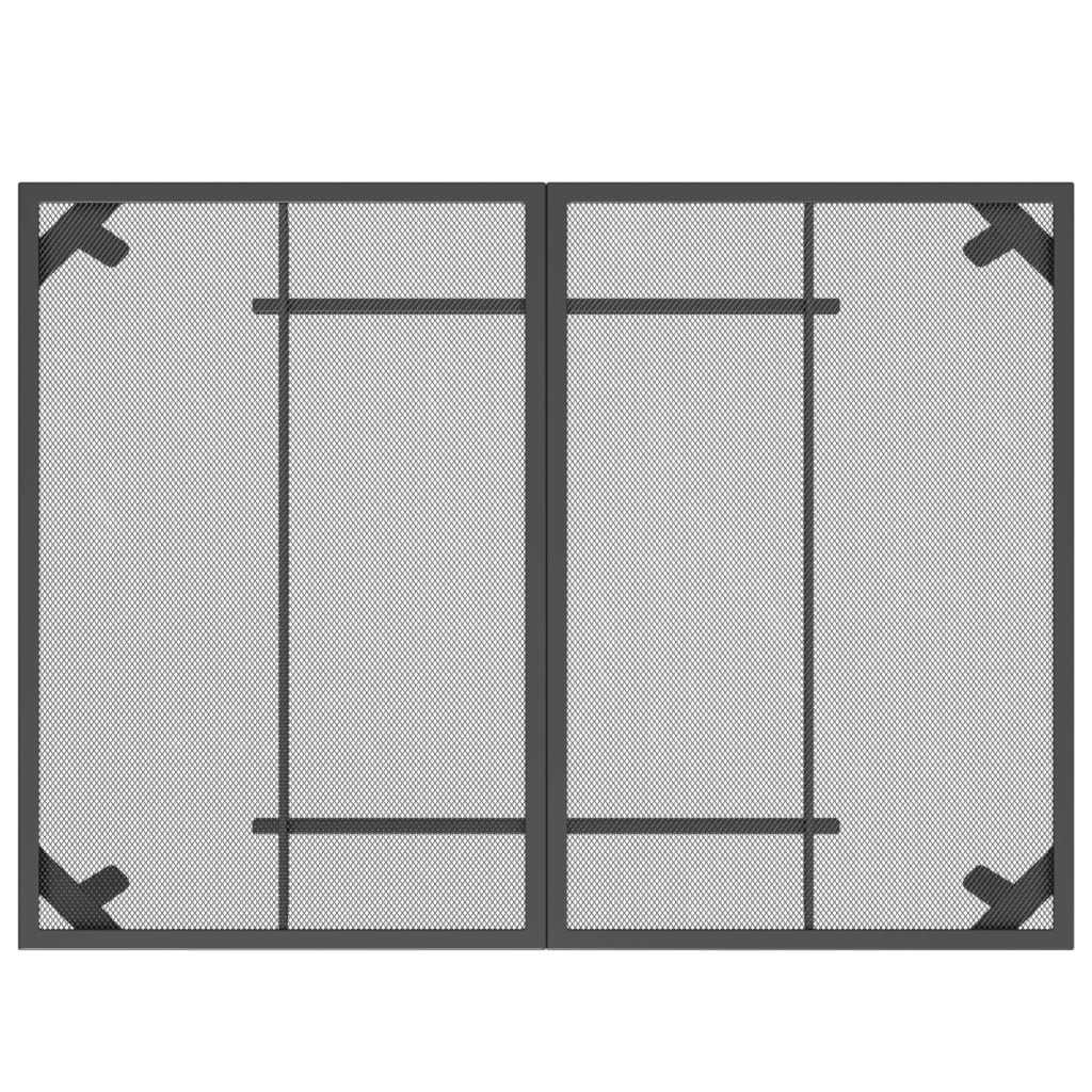 -Delige Tuinset Metaalgaas Antracietkleurig 7 110 cm tafellengte