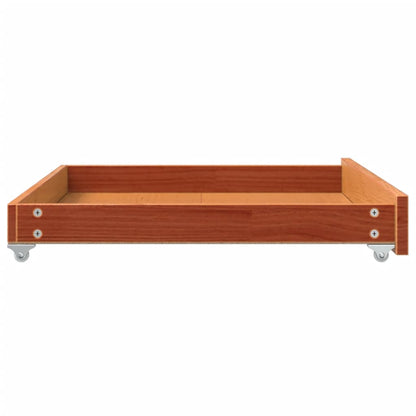 Slaapbanklades 2 st massief grenenhout wasbruin Bruin