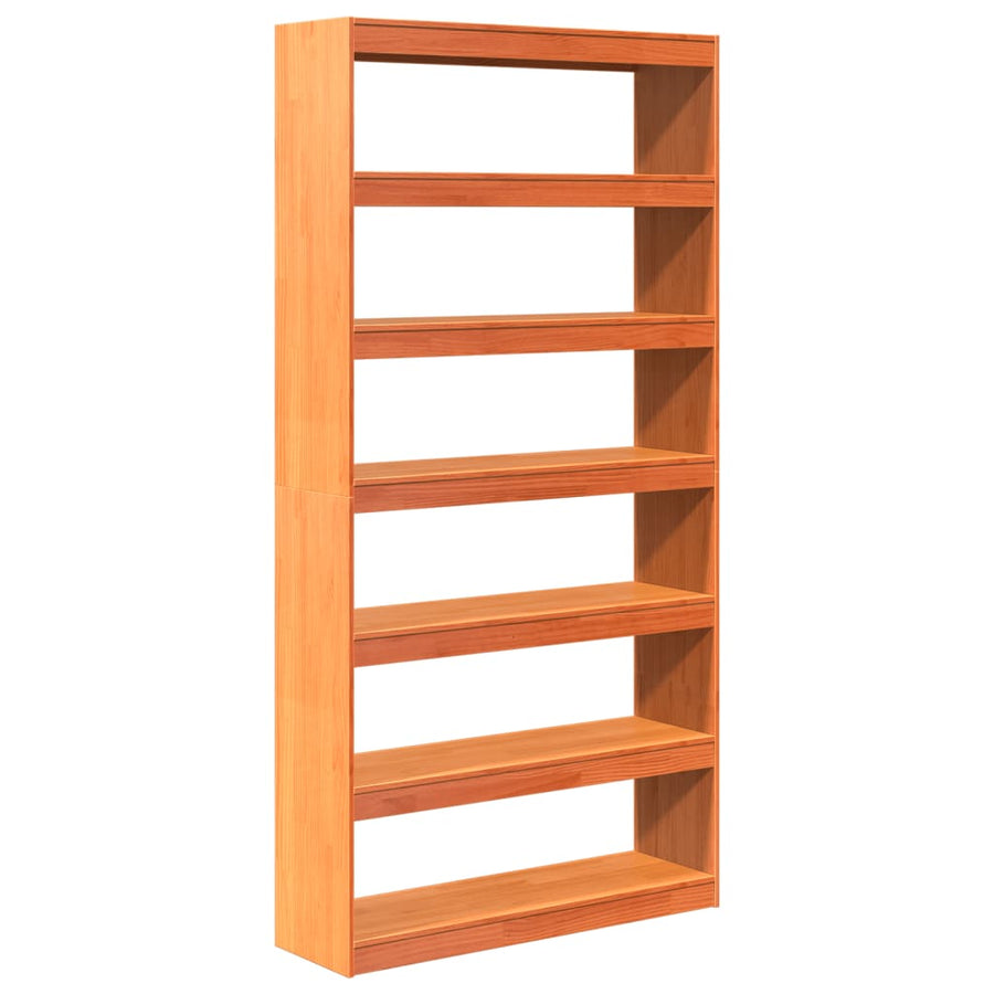 Boekenkast / kamerscherm 100x30x199,5 cm massief grenenhout 100 x 30 x 199.5 cm Bruin
