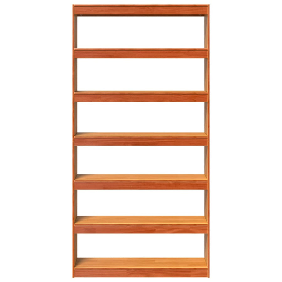 Boekenkast / kamerscherm 100x30x199,5 cm massief grenenhout 100 x 30 x 199.5 cm Bruin