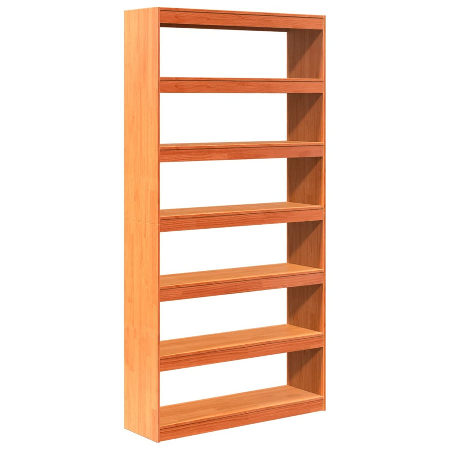 Boekenkast / kamerscherm 100x30x199,5 cm massief grenenhout 100 x 30 x 199.5 cm Bruin