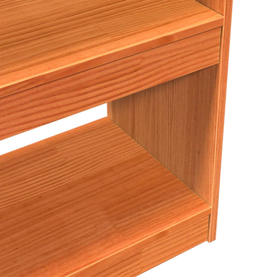 Boekenkast / kamerscherm 100x30x199,5 cm massief grenenhout 100 x 30 x 199.5 cm Bruin