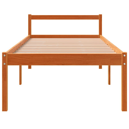 Seniorenbed Massief Grenenhout Wasbruin 75X190 Cm