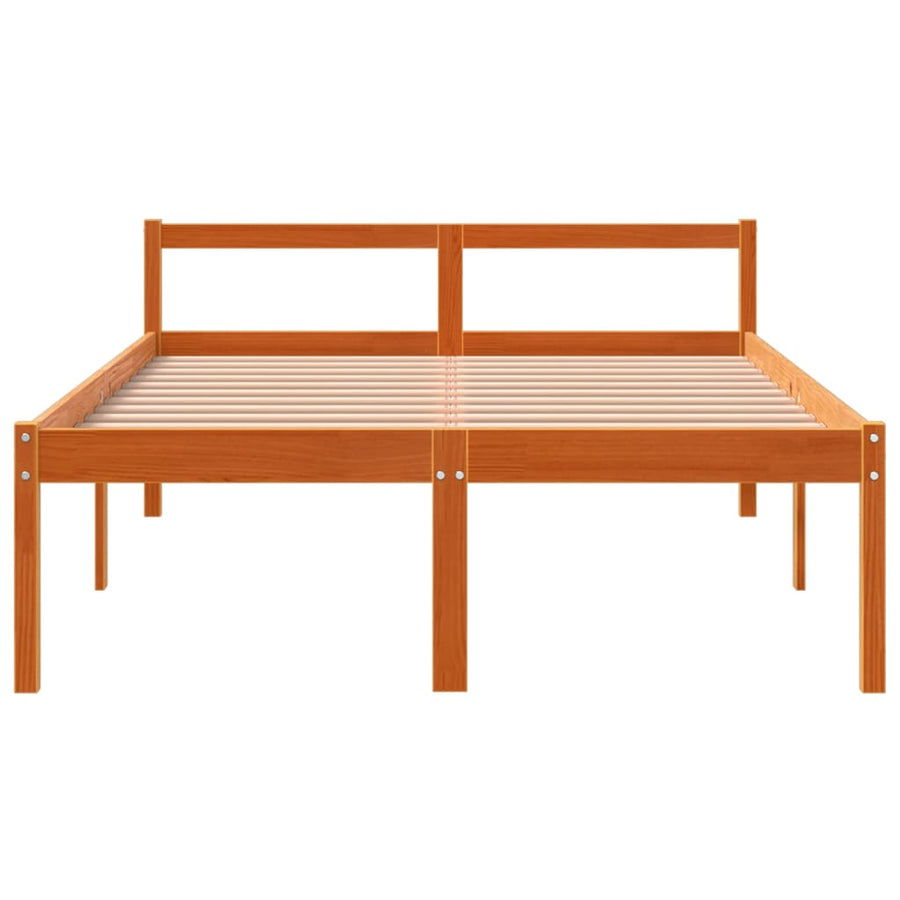 Seniorenbed Massief Grenenhout Wasbruin 120X190 Cm