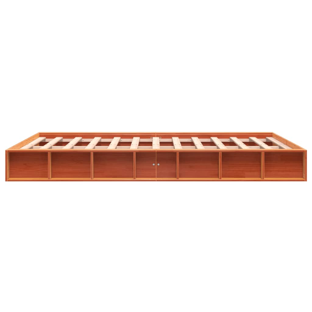 Bedframe Massief Grenenhout Wasbruin 160X200 Cm