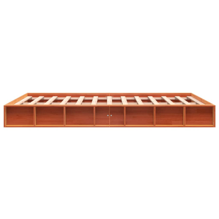 Bedframe Massief Grenenhout Wasbruin 160X200 Cm