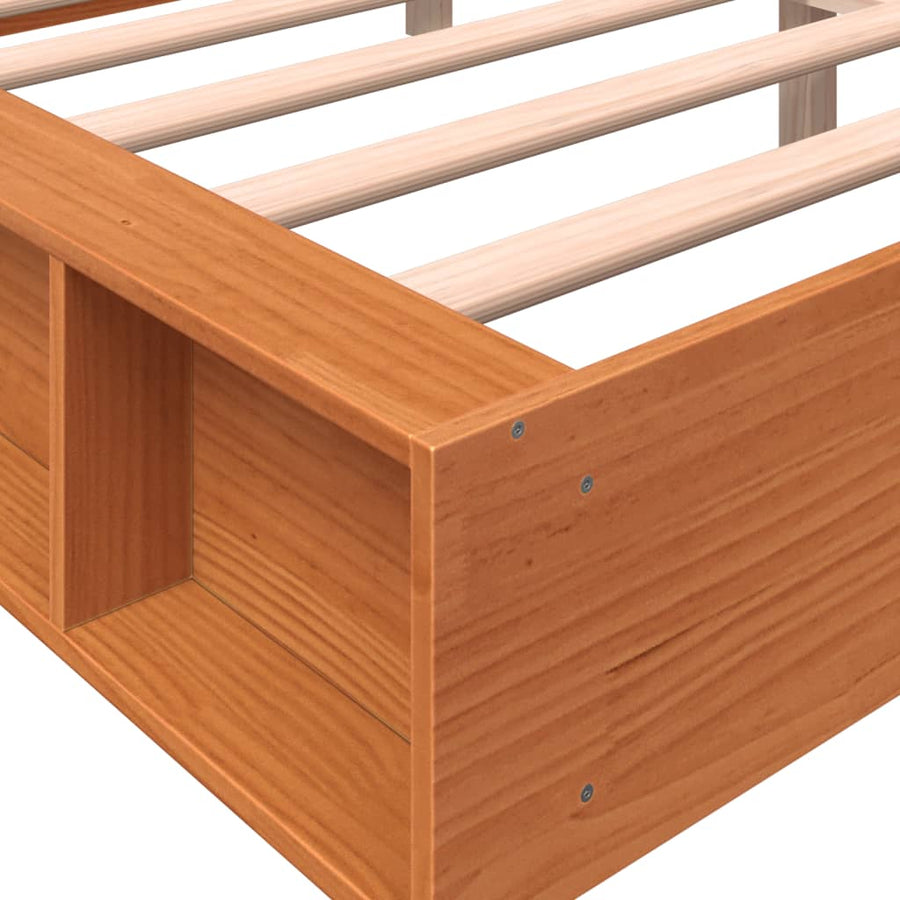 Bedframe Massief Grenenhout Wasbruin 160X200 Cm