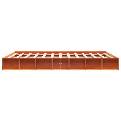Bedframe Massief Grenenhout Wasbruin 150X200 Cm