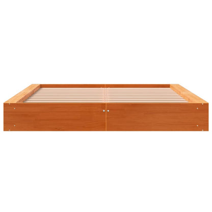 Bedframe Massief Grenenhout Wasbruin 120X200 Cm