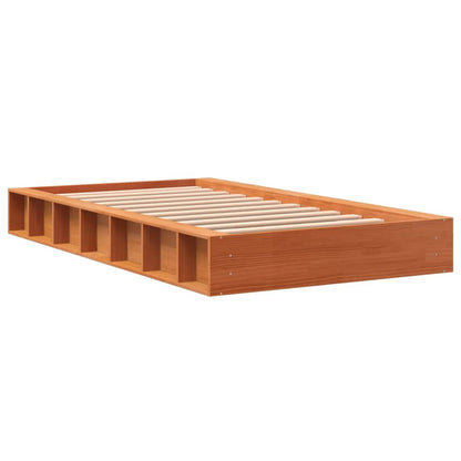 Bedframe Massief Grenenhout Wasbruin 90X200 Cm