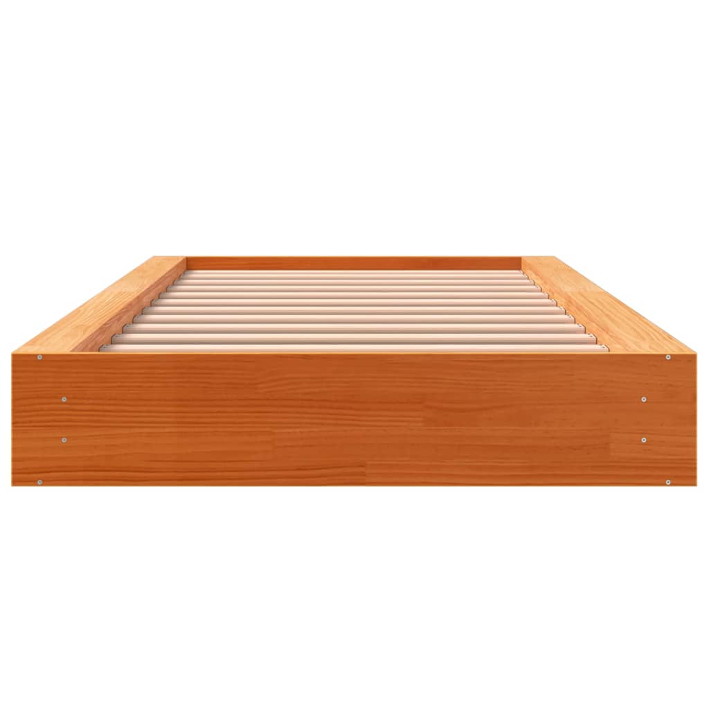 Bedframe Massief Grenenhout Wasbruin 90X200 Cm