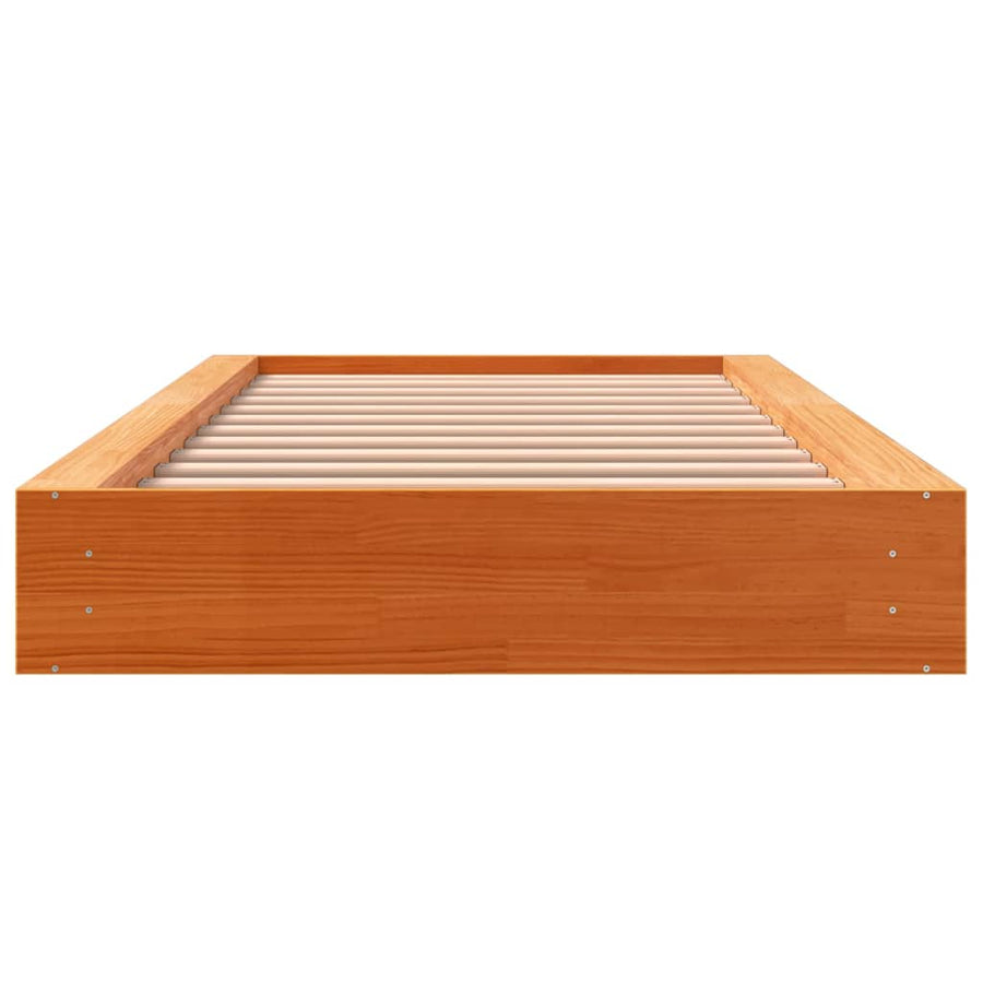 Bedframe Massief Grenenhout Wasbruin 90X200 Cm