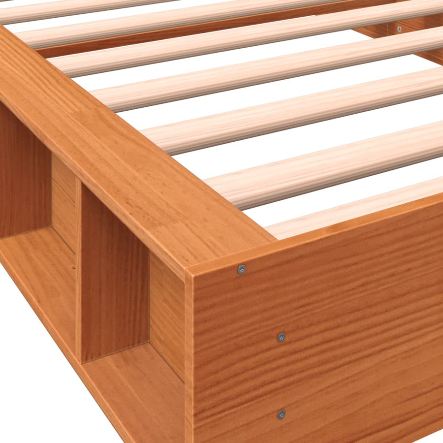 Bedframe Massief Grenenhout Wasbruin 90X190 Cm