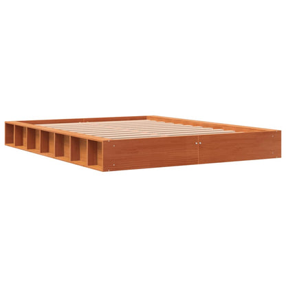 Bedframe Massief Grenenhout Wasbruin 120X190 Cm