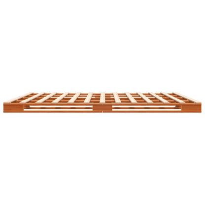 Palletbed Massief Grenenhout Was Bruin 180 x 200 cm
