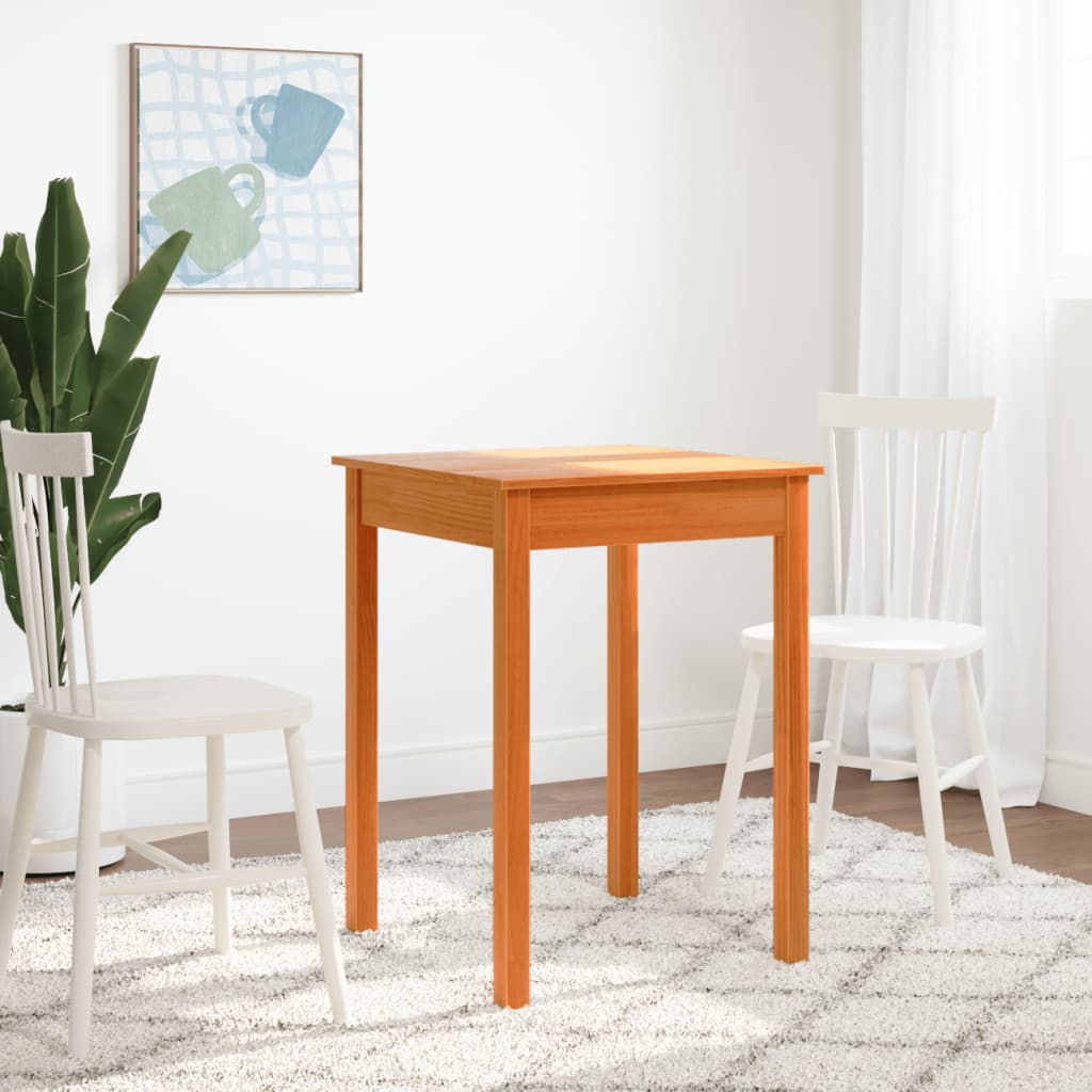 Wandtafel 55X55X75 Cm Massief Grenenhout Was Bruin 55 cm