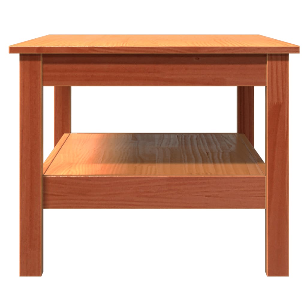 Salontafel 80x50x40 cm massief grenenhout wasbruin 80 x 50 x 40 cm Bruin