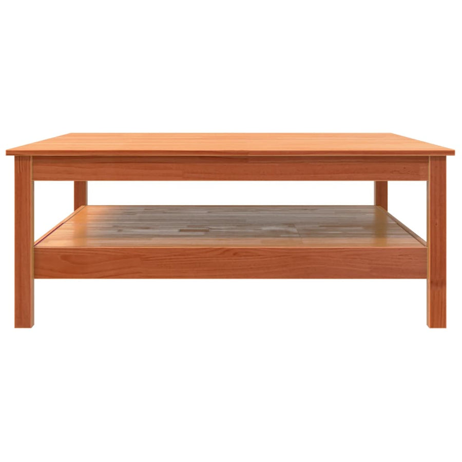 Salontafel Massief Grenenhout Was 100 x 100 x 40 cm Bruin