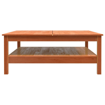 Salontafel Massief Grenenhout Was 100 x 100 x 40 cm Bruin