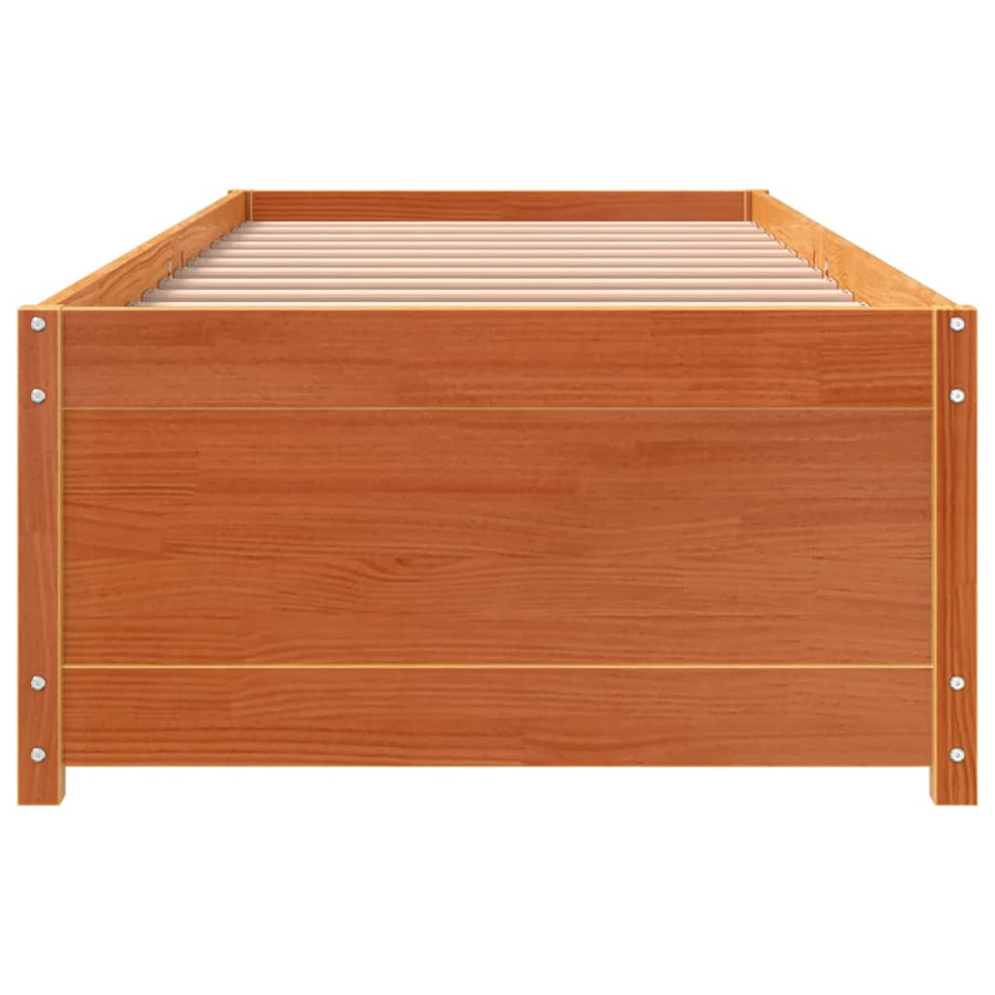 Slaapbank Massief Grenenhout Was Bruin 90 x 190 cm