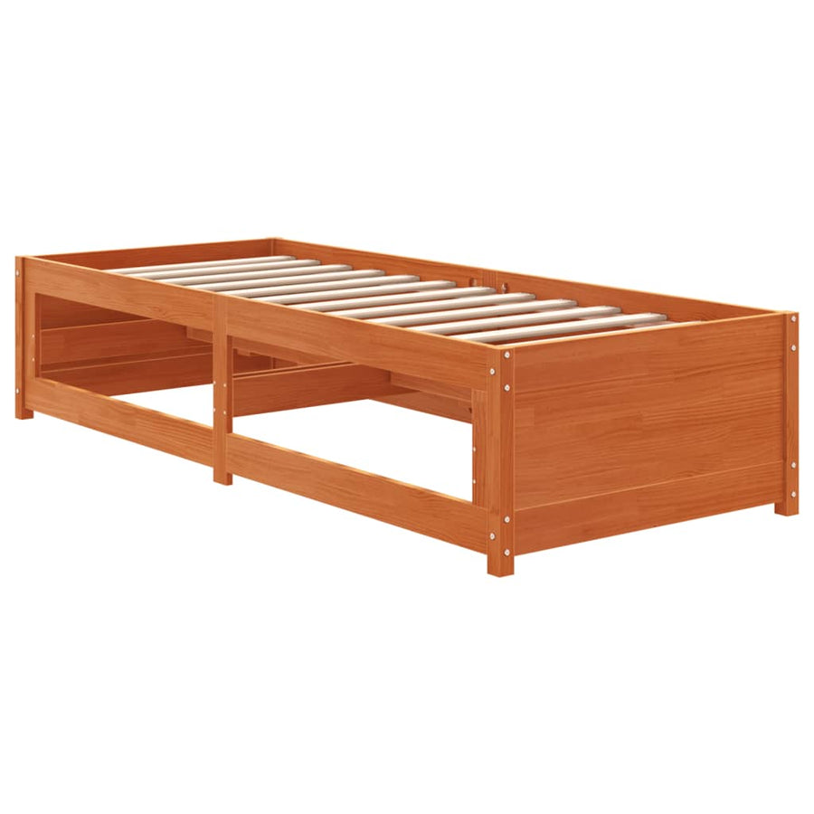 Slaapbank Massief Grenenhout Was Bruin 90 x 190 cm