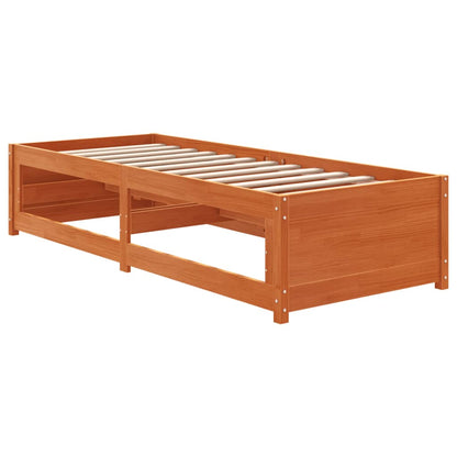 Slaapbank Massief Grenenhout Was Bruin 75 x 190 cm