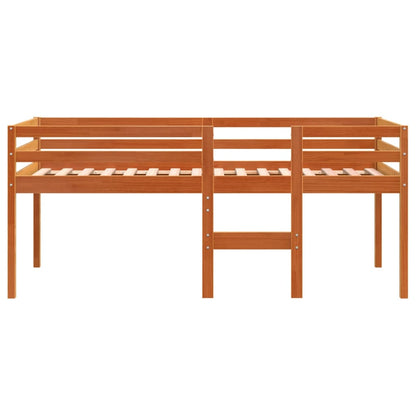 Hoogslaper massief grenenhout wasbruin 90x190 cm 90 x 190 cm Bruin