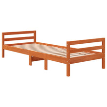 Bedframe Massief Grenenhout Was Bruin 90 x 190 cm