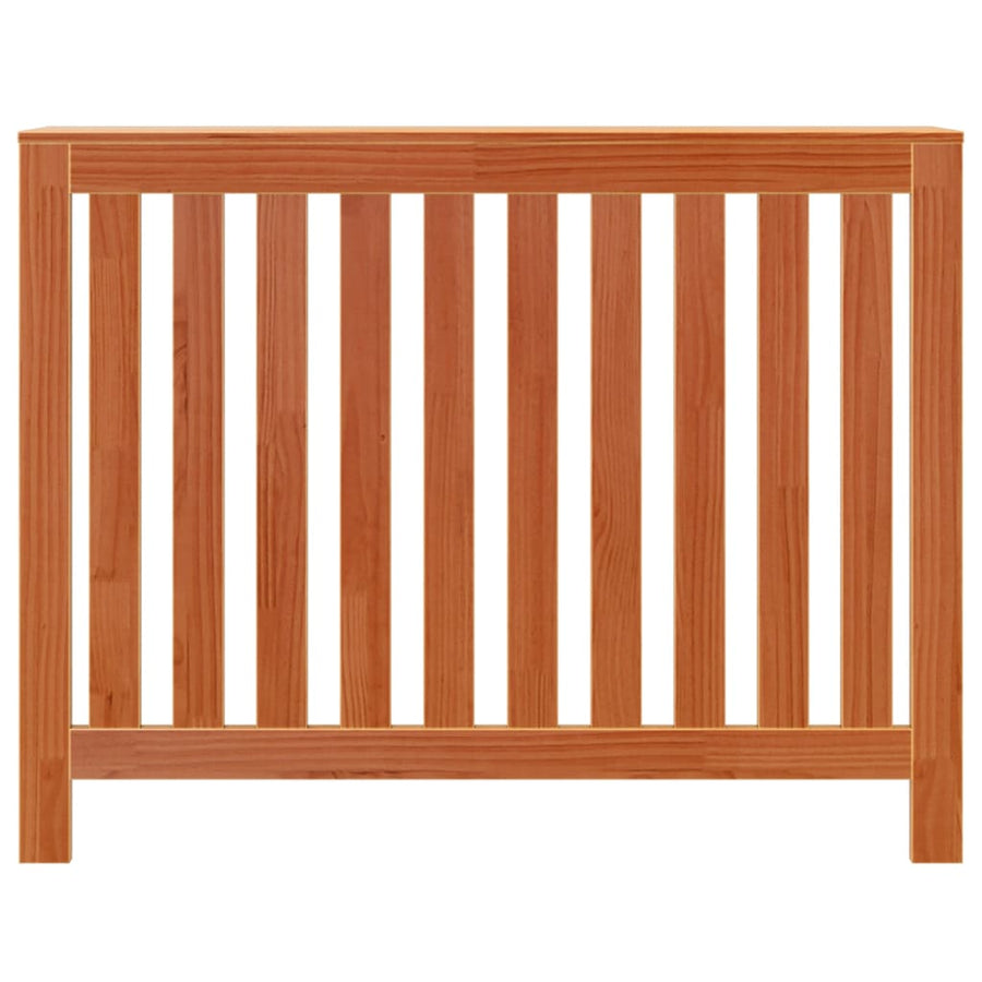 Radiatorombouw 108,5x19x84 cm massief grenenhout wasbruin