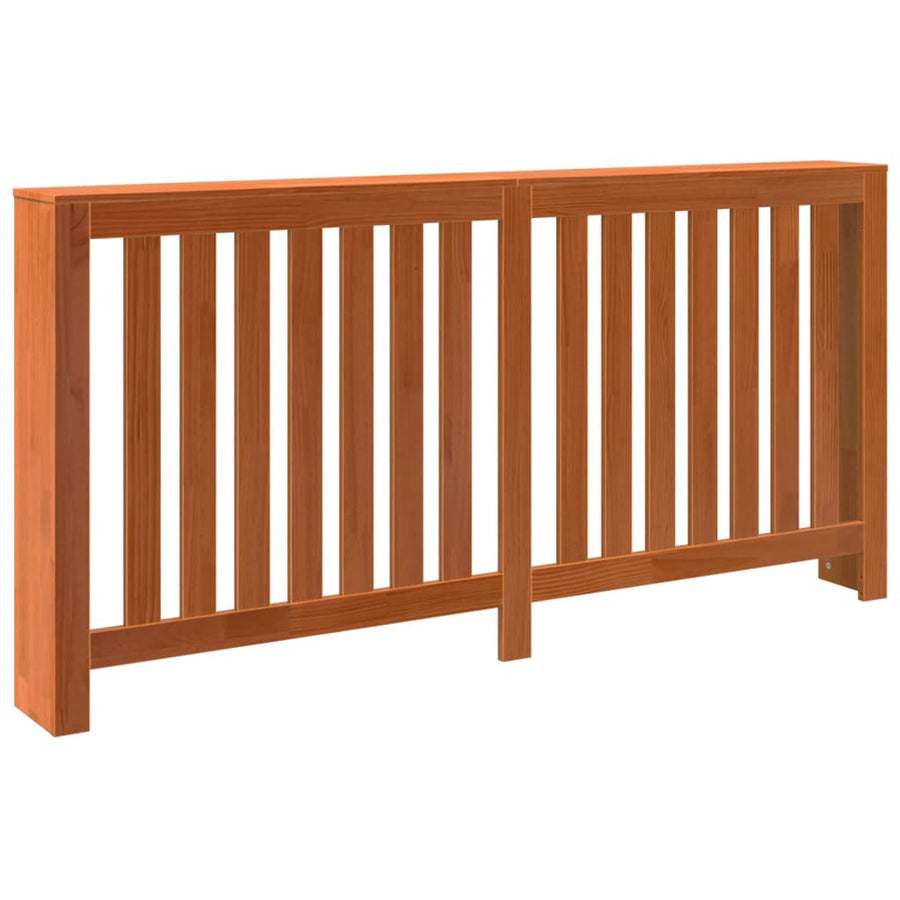Radiatorombouw 169x19x84 cm massief grenenhout wasbruin 169 x 19 x 84 cm Bruin
