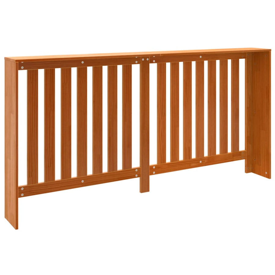Radiatorombouw 169x19x84 cm massief grenenhout wasbruin 169 x 19 x 84 cm Bruin