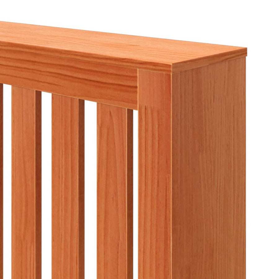 Radiatorombouw 169x19x84 cm massief grenenhout wasbruin 169 x 19 x 84 cm Bruin