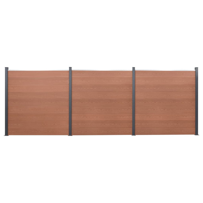 Schuttingpaneelset 526x186 cm HKC bruin 526 x 186 cm Bruin