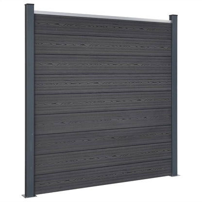 Schuttingpaneelset 526x186 cm HKC grijs 526 x 186 cm Grijs