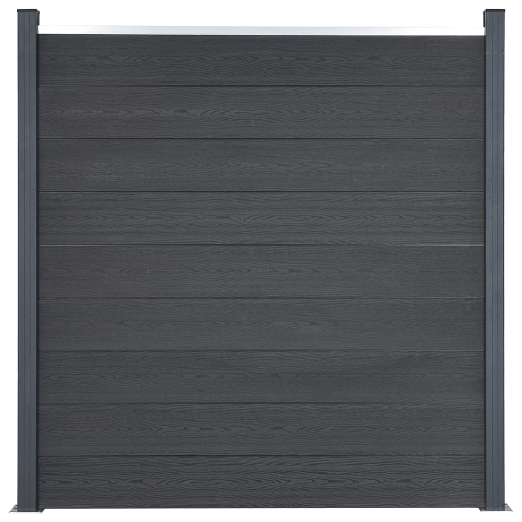 Schuttingpaneelset 526x186 cm HKC grijs 526 x 186 cm Grijs