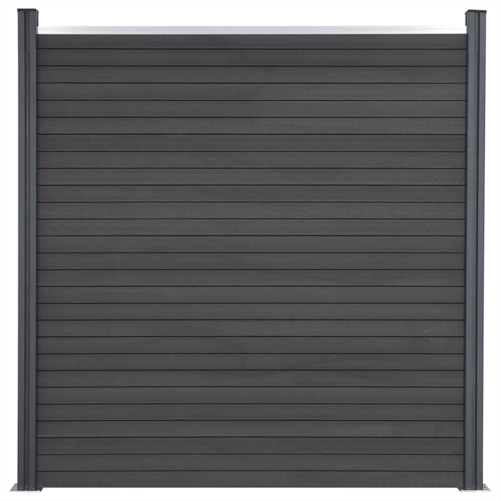 Schuttingpaneelset 526x186 cm HKC grijs 526 x 186 cm Grijs