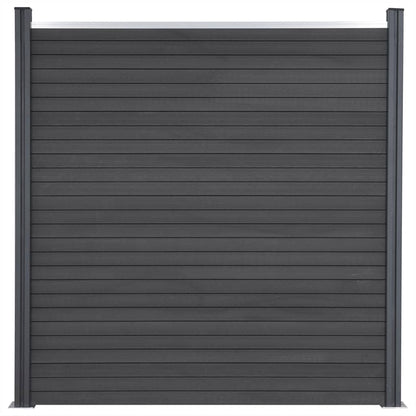 Schuttingpaneelset 526x186 cm HKC grijs 526 x 186 cm Grijs
