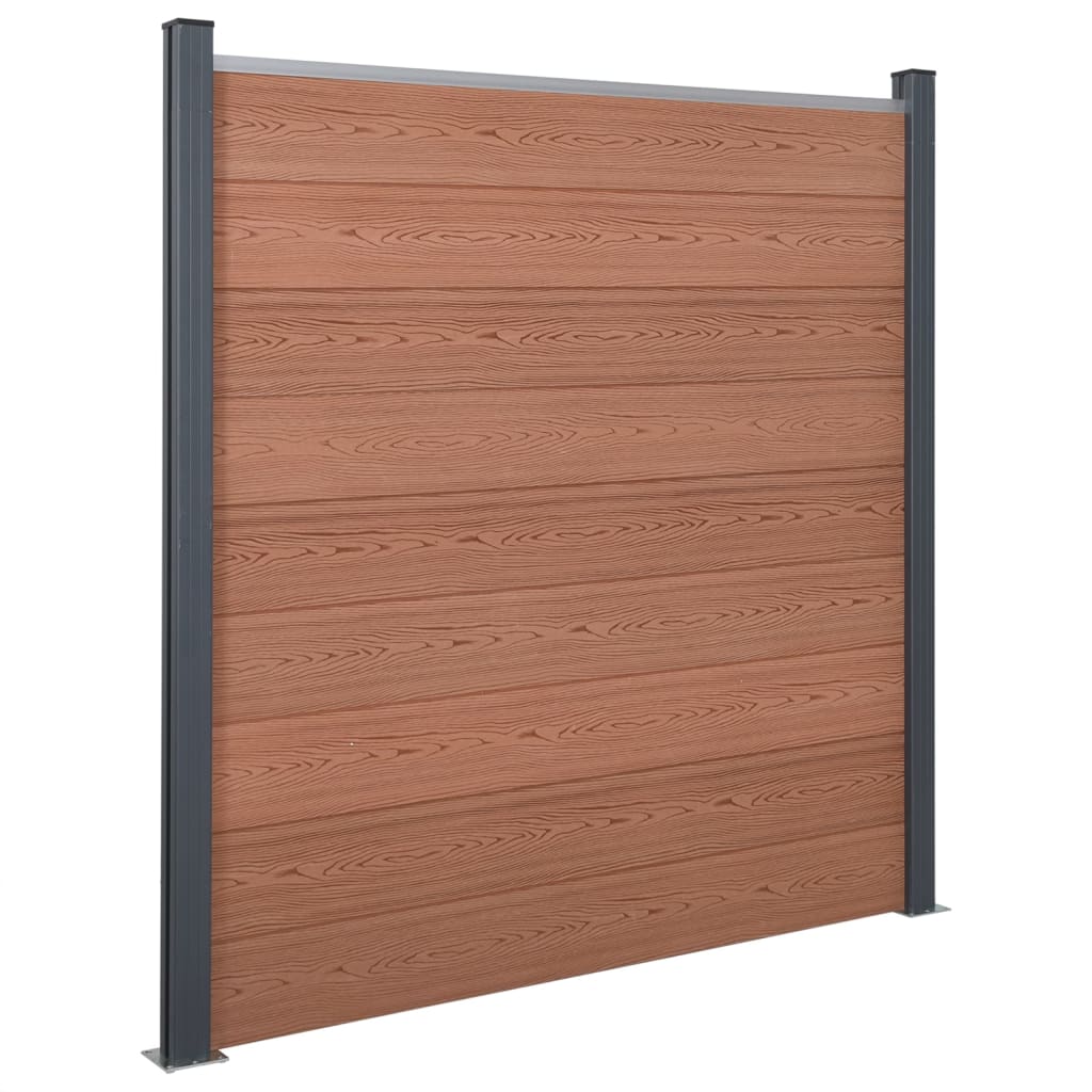 Schuttingpaneelset 353x186 cm HKC bruin 353 x 186 cm Bruin