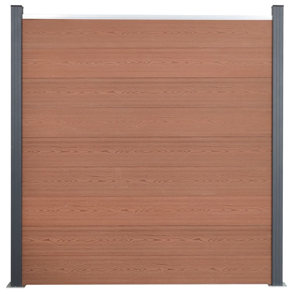 Schuttingpaneelset 353x186 cm HKC bruin 353 x 186 cm Bruin
