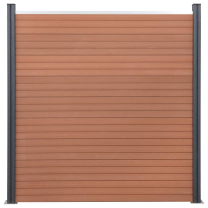 Schuttingpaneelset 353x186 cm HKC bruin 353 x 186 cm Bruin