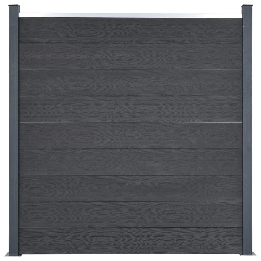 Schuttingpaneelset Hkc Grijs 353 x 186 cm