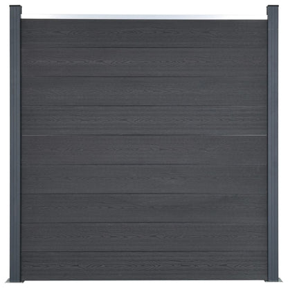 Schuttingpaneelset Hkc Grijs 353 x 186 cm