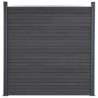 Schuttingpaneelset Hkc Grijs 353 x 186 cm